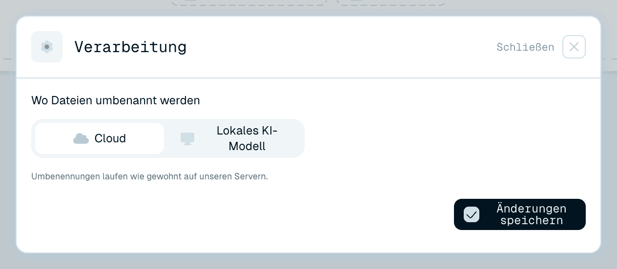 Cloud - die Standardeinstellung