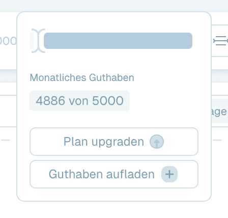 Das monatliche Kontingent