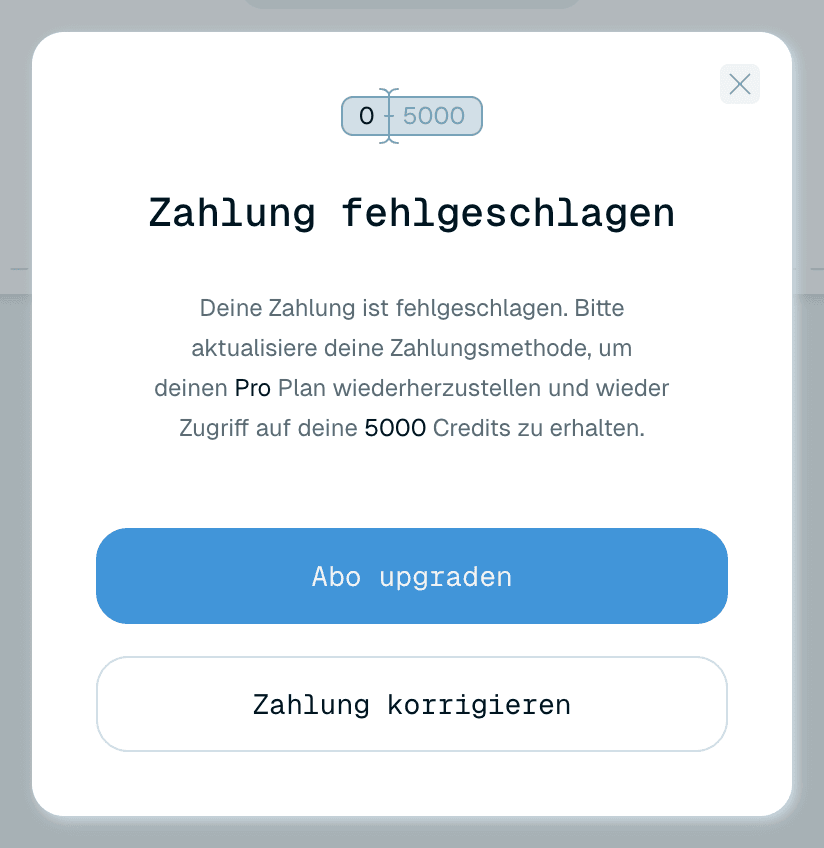 Zahlungsprobleme