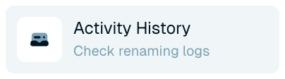 Opening your history