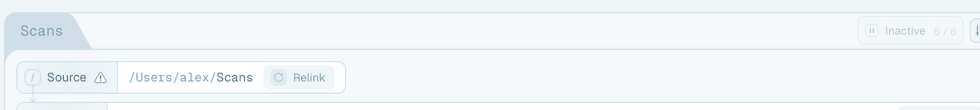 When the source folder goes missing