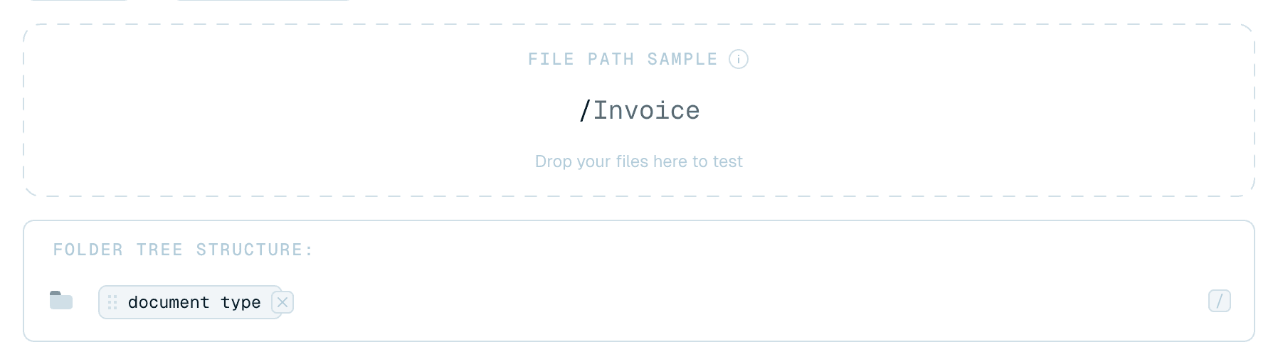 Building the folder tree