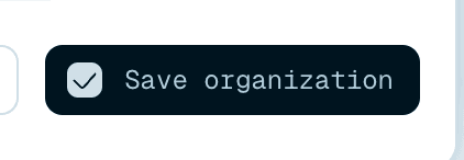 Organization settings