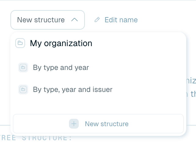 Using an organization in Quick Rename