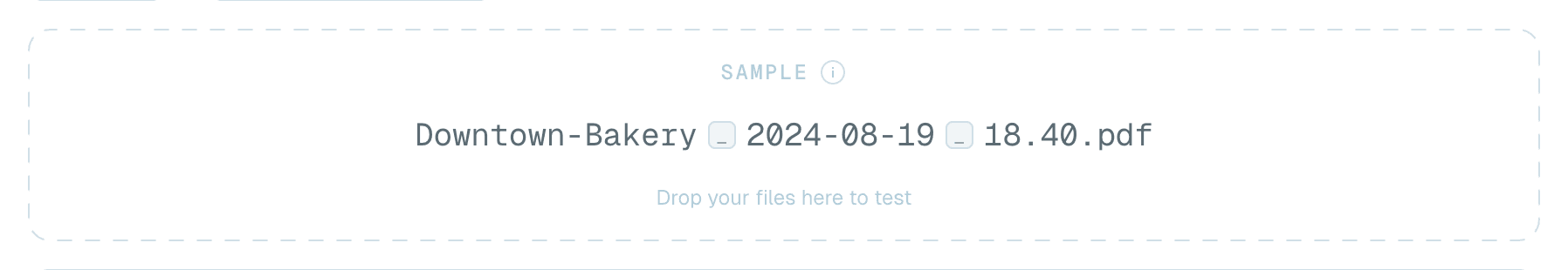 The live Sample