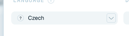 Formatting settings
