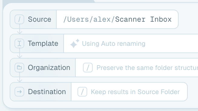 Step 1 - Pick the source folder