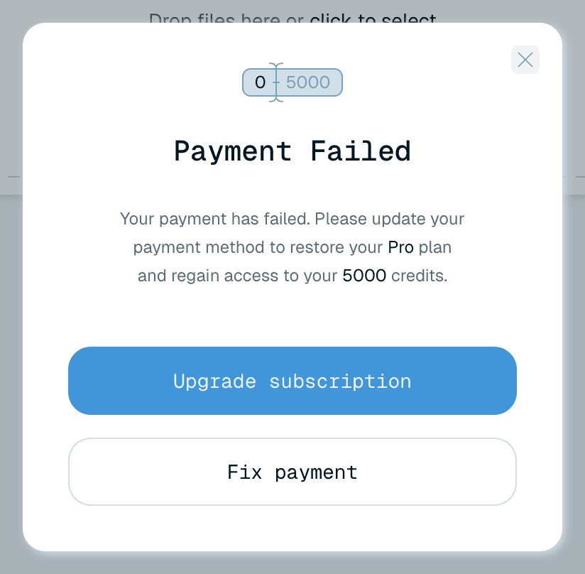 Payment issues