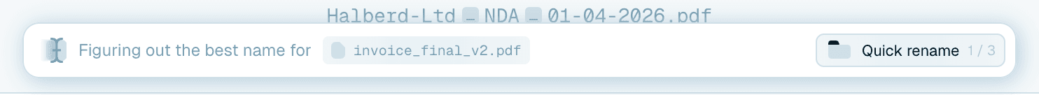 The processing bar