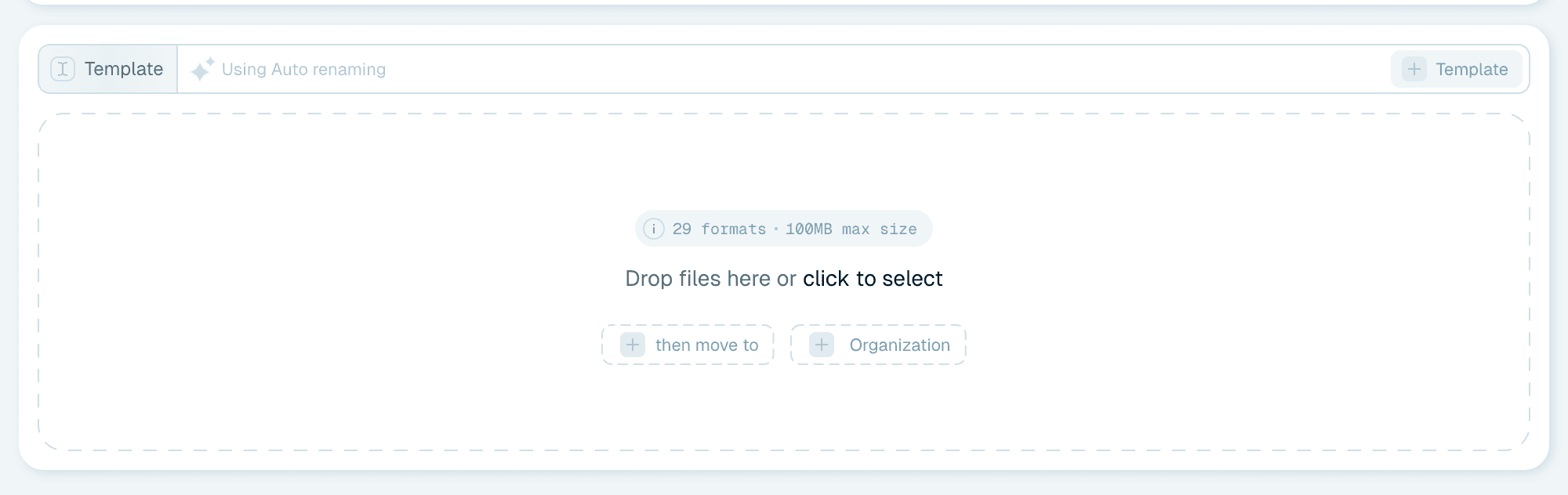The Quick Rename screen, line by line