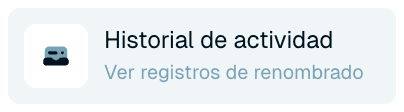 Abrir tu historial