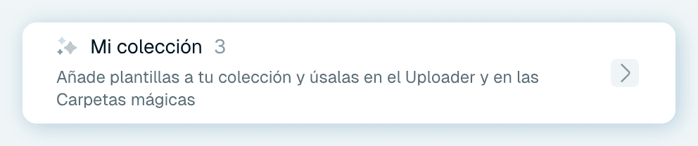 Tu Colección - las plantillas que te pertenecen