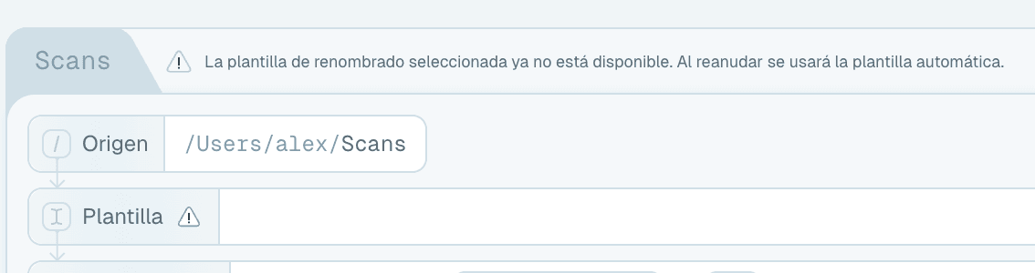 Plantilla eliminada