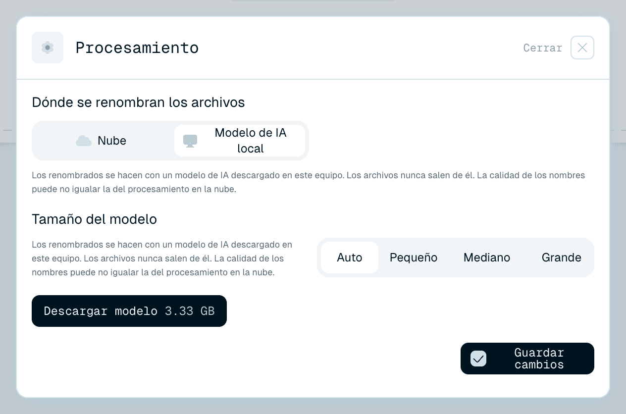 Modelo de IA local - en tu propio equipo