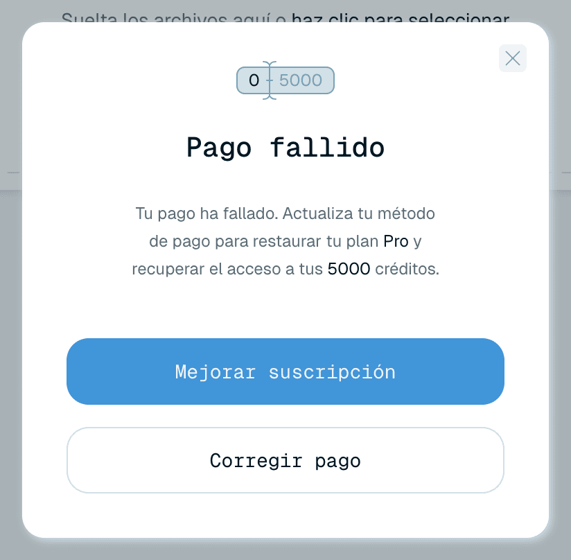 Problemas de pago