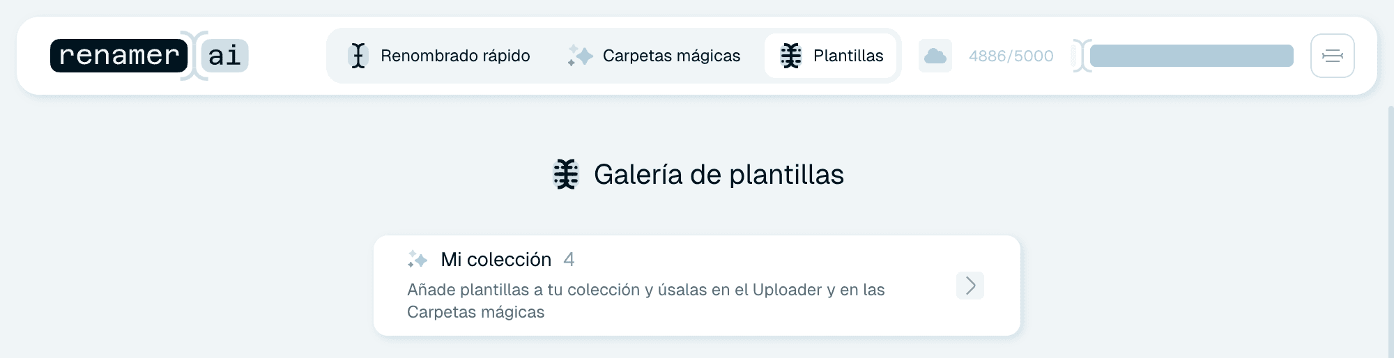 Plantillas - los patrones de nombres