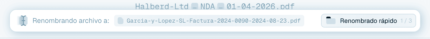 La barra de procesamiento