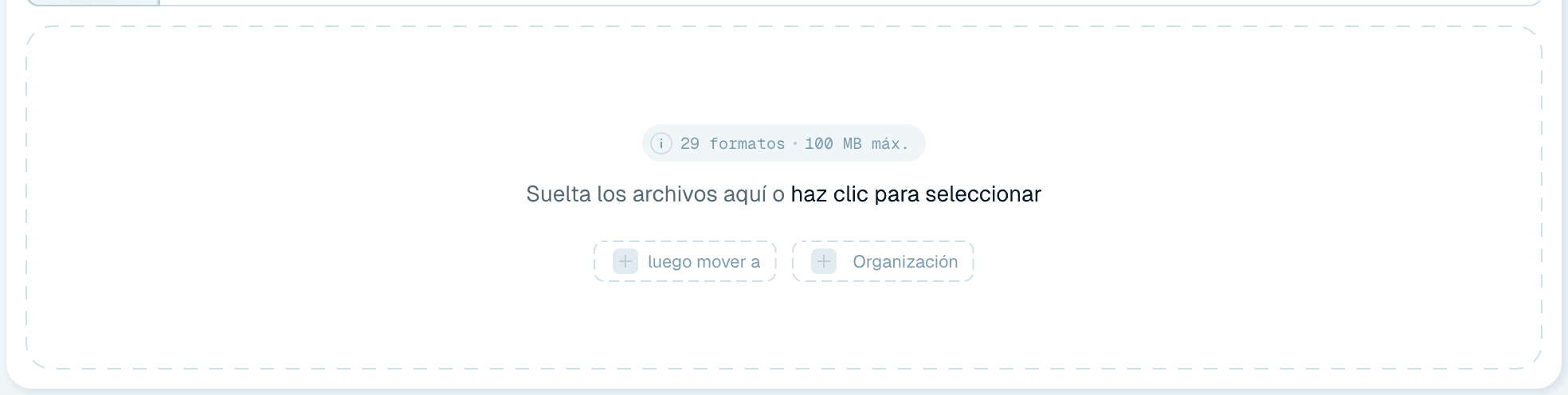 La zona de arrastre