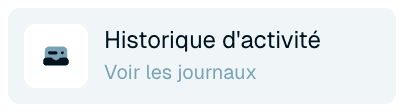 Ouvrir votre historique
