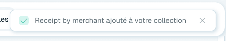 Vers la collection