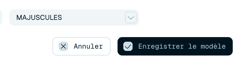 Enregistrer vos modifications
