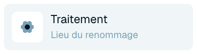 Ouvrir le Traitement