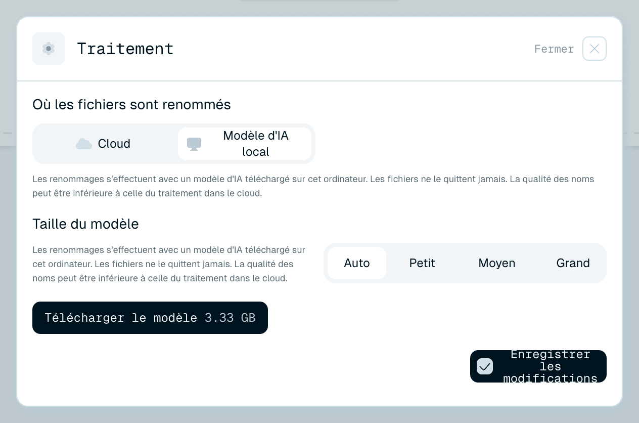 Modèle d'IA local - sur votre propre ordinateur