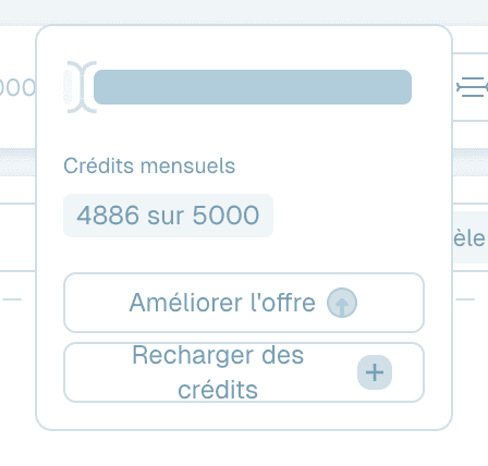Le quota mensuel