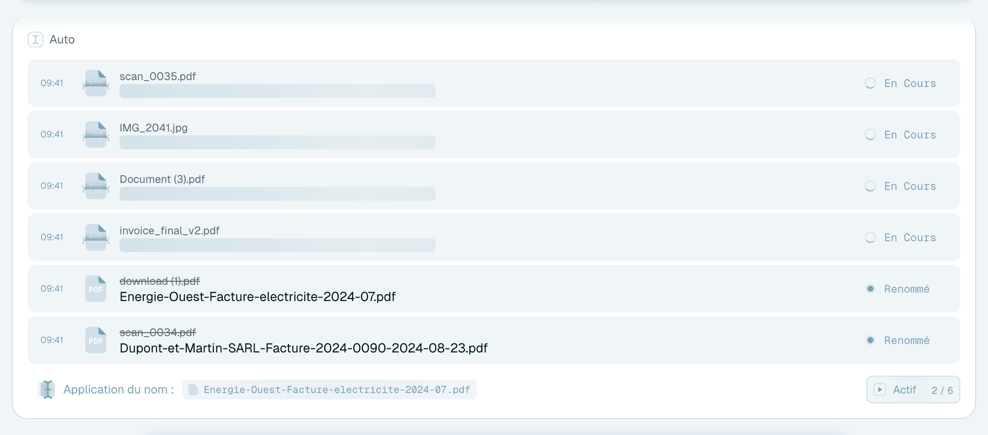 Suivre le lot