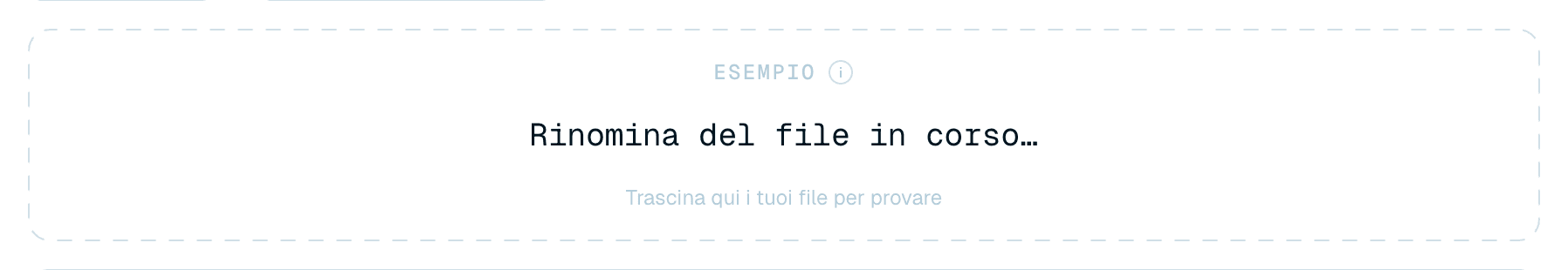 Prova con un file reale