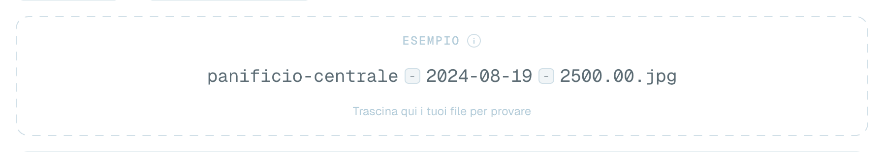 Prova con un file reale