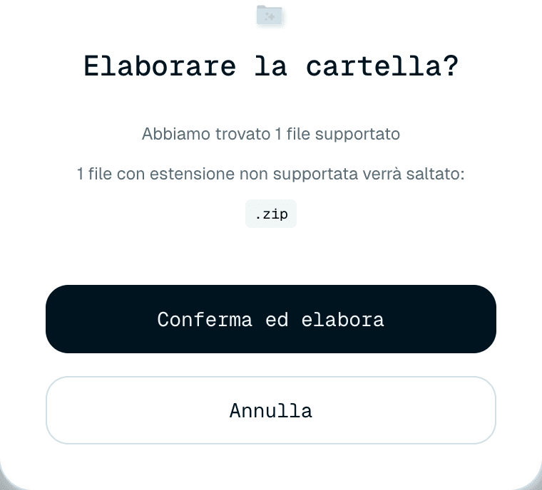 Sistemare i singoli file
