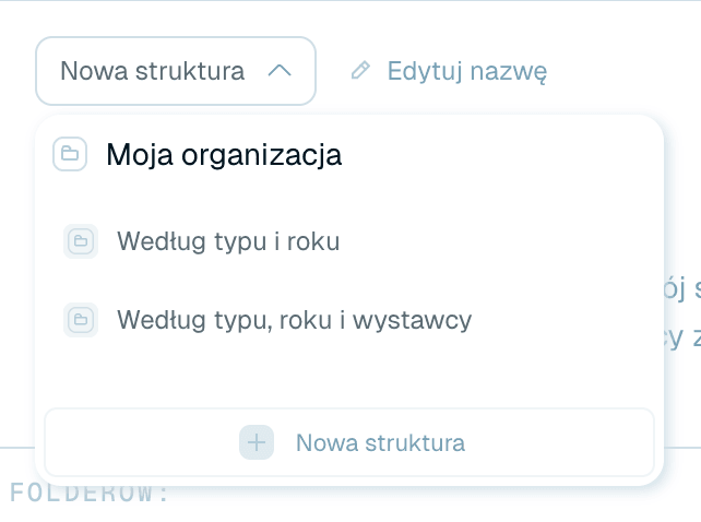 Używanie organizacji w Szybkiej zmianie nazwy