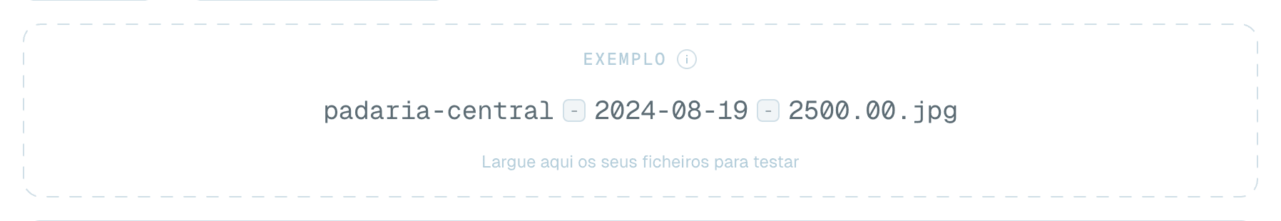 Testar com um ficheiro real