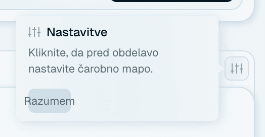 5. korak - Preglejte nastavitve