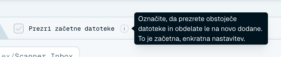 Prezri začetne datoteke