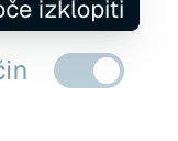 Izognite se nastavljanju s samodejnim načinom
